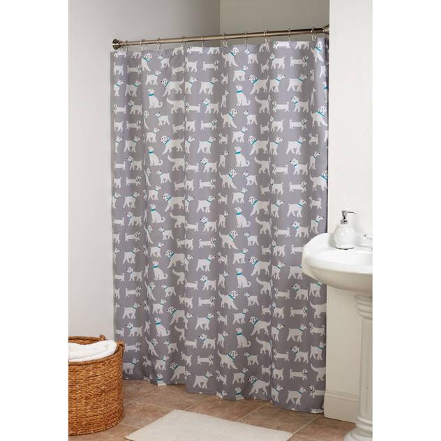 Dog Walk 13pc. Shower Curtain Set
