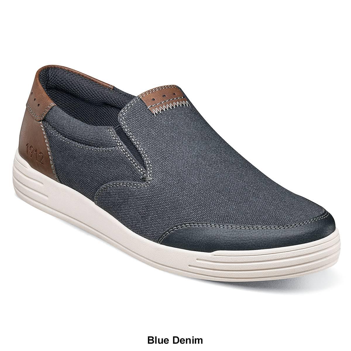 Mens Nunn Bush KORE City Walk Canvas Moc Toe Slip-On Loafers