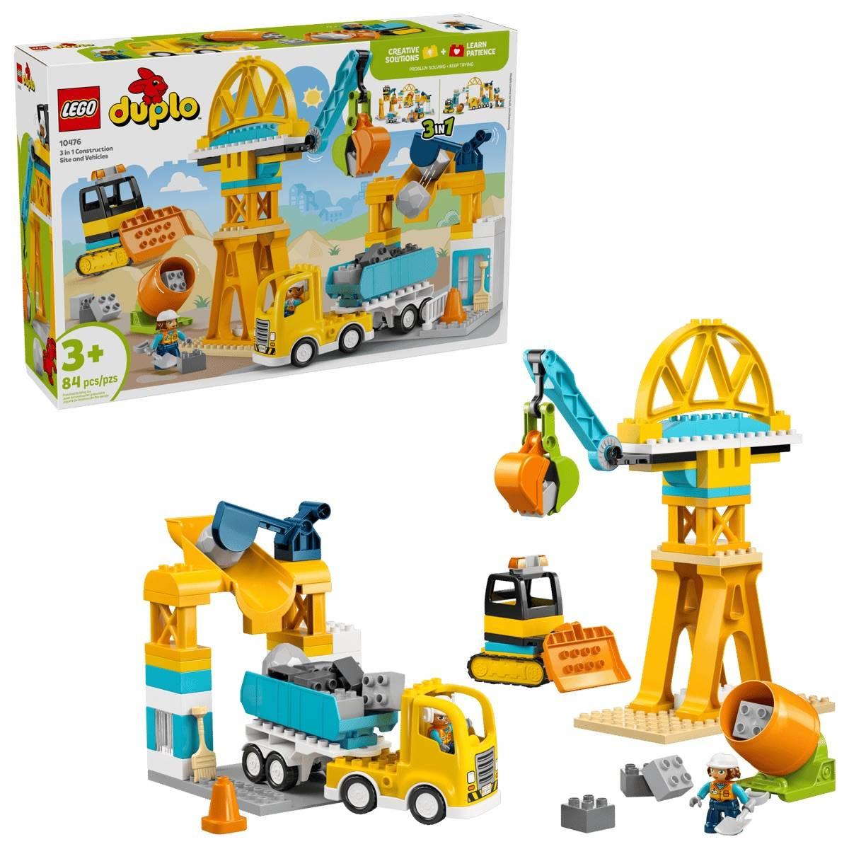 LEGO(R) DUPLO(R) 3 in 1 Construction Site & Vehicles Building Kit