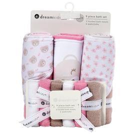 Little Celebrity 9pc. Bear & Flowers Bath Set