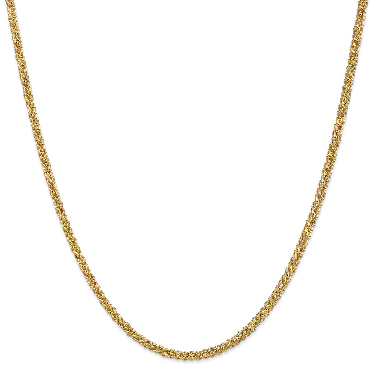 Gold Classics(tm) 2.60mm. 14kt. 3-Wire Wheat Chain Necklace
