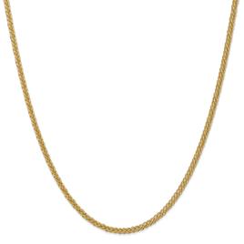 Gold Classics(tm) 2.60mm. 14kt. 3-Wire Wheat Chain Necklace