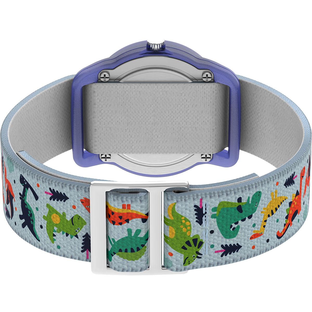 Kids Timex® Dinosaur Elastic Fabric Watch - TW7C77300JT