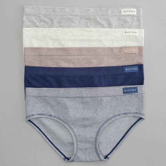 Womens Nautica 5pk. Striped Hipster Panties NT7463-5PKF