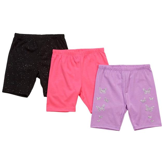 Girls (4-6x) Insta Girl® 3pk. Butterflies Bike Shorts