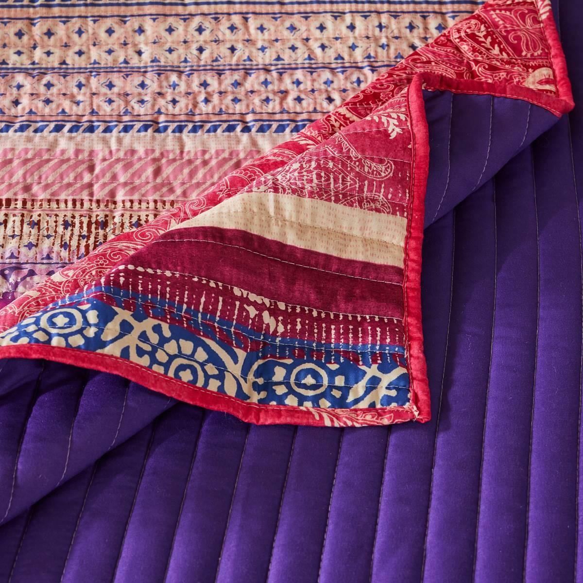 Greenland Home Fashions™ Aurora Mid-Century Boho Pink Quilt Set