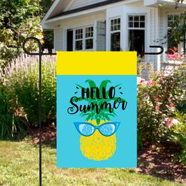 Northlight Seasonal Hello Summer Pineapple Outdoor Garden Flag