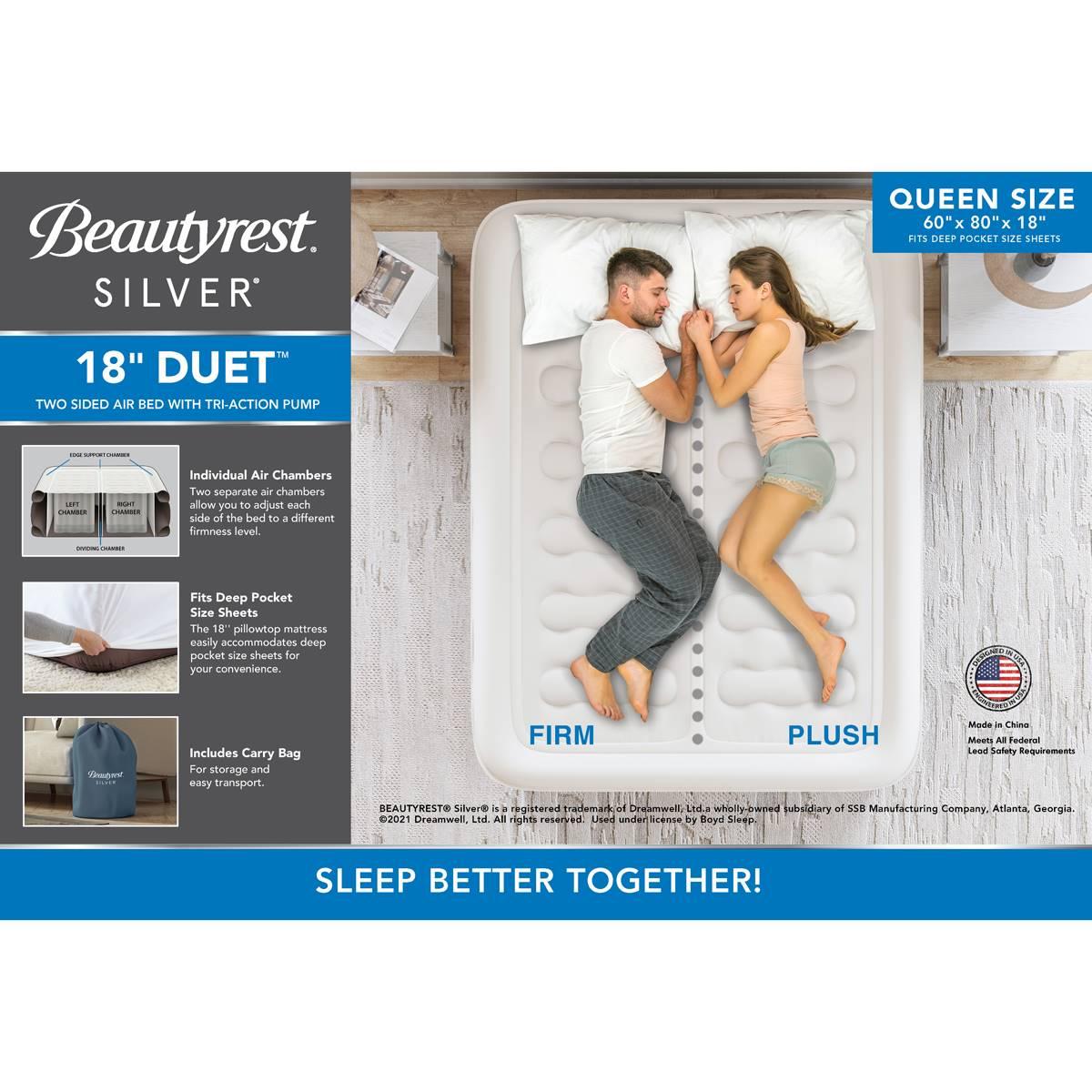 Beautyrest Duet Queen 3-Chamber Adjustable Air Mattress