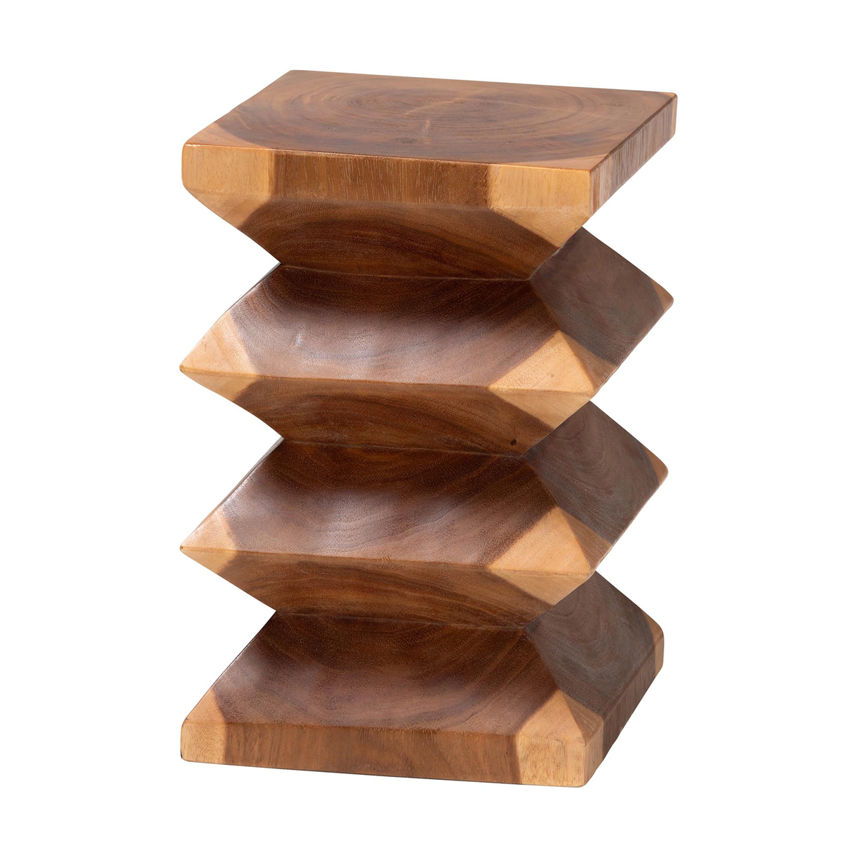 bali & pari Malati Solid Suar Wood End Table