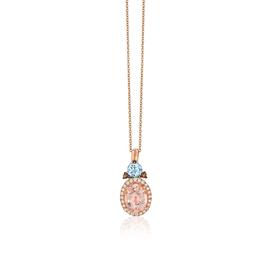 Le Vian(R) Peach Morganite(tm) Sea Blue Aquamarine(R) Pendant