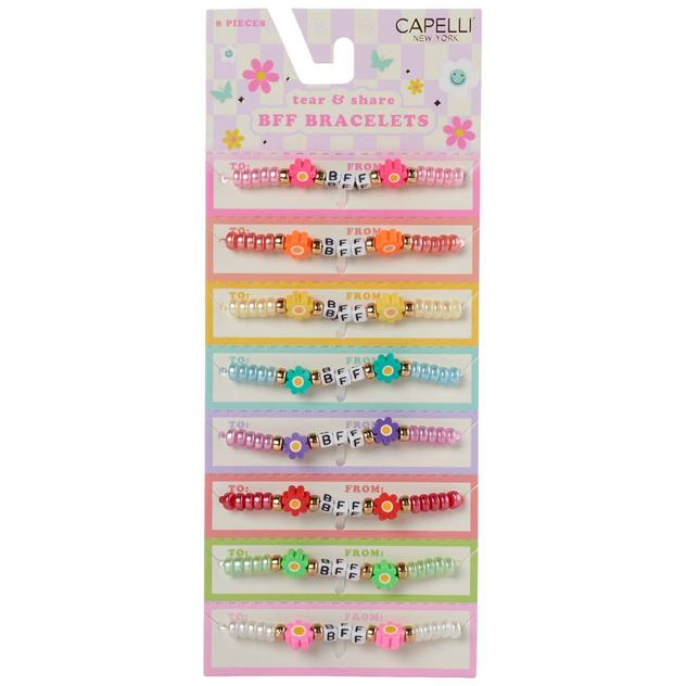 Girls Capelli® New York 8pc. Rainbow BFF Stretch Bracelet Set