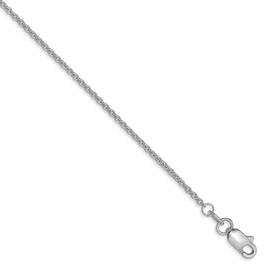 Gold Classics™10kt. White 1.4mm 20in. Cable Chain Necklace