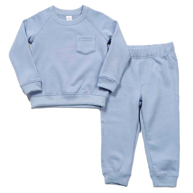 Baby Boy (12-24M) 90 Degree® by Reflex Brushed Terry Jog Set