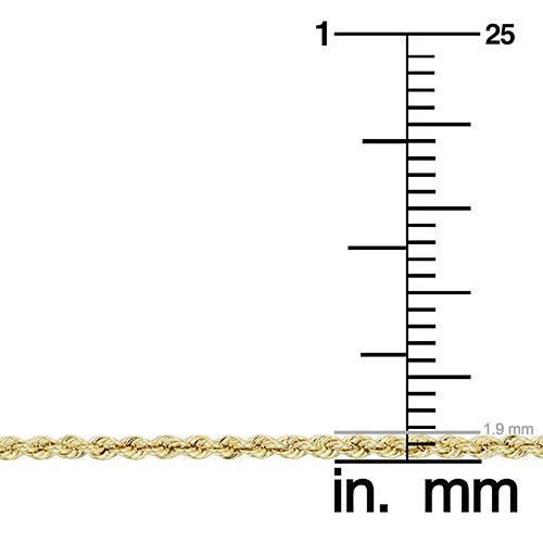 Gold Classics™ 10kt. Gold 18in. Rope Chain Necklace