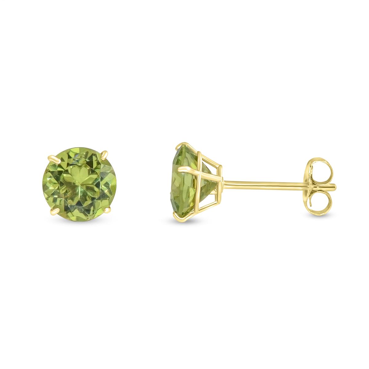 Gemstone Classics(tm) 14kt. 6mm Peridot Stud Earrings