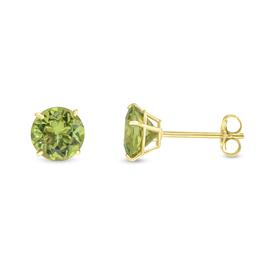 Gemstone Classics(tm) 14kt. 6mm Peridot Stud Earrings