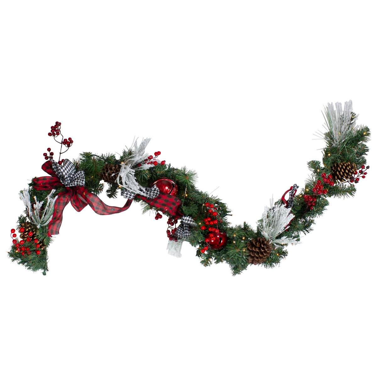 Northlight Seasonal 6ft. Pre-Lit Plaid Artificial Garland