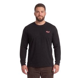 Mens Big & Tall Buckhorn River Long Sleeve Graphic Tee - Black