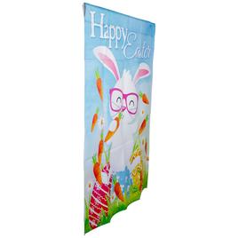 Northlight Seasonal Happy Easter Bunny with Carrots House Flag