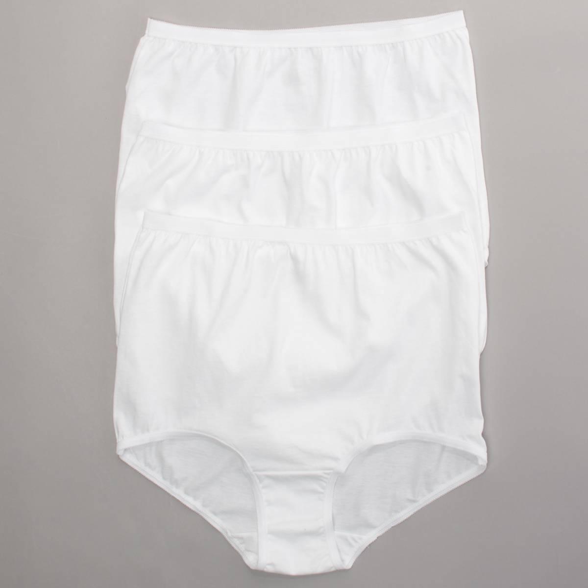 Womens Teri Picot Trim Brief Panties - M100