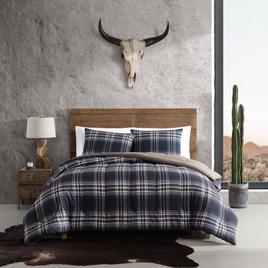 Wrangler City Flats Plaid Microfiber Reversible Comforter Set