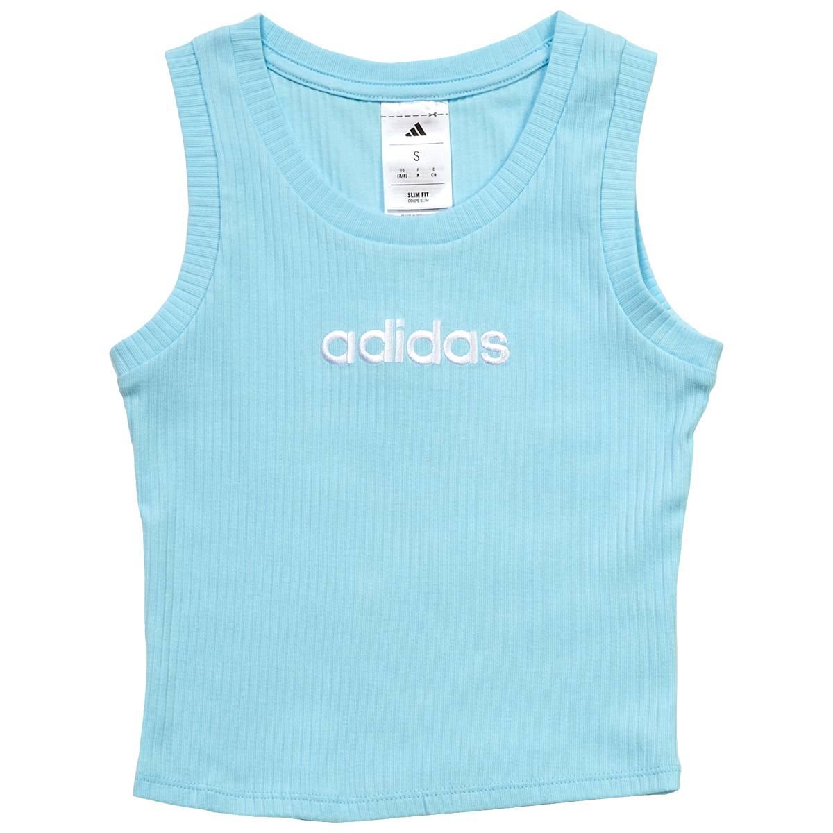 Girls (7-16) adidas® Embroidered Ribbed Tank