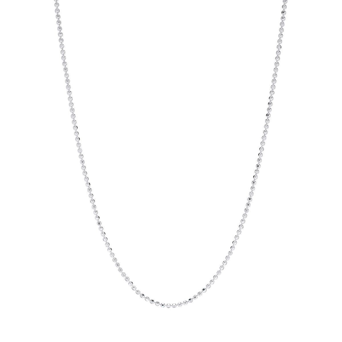 30in. Sterling Silver Bead Chain Necklace