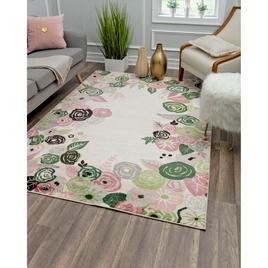Rugs America™ Valentina Royal Blossom Pink Transitional Area Rug
