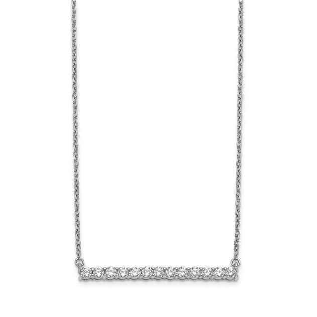Diamond Classics™ 14kt. White Gold Bar Necklace