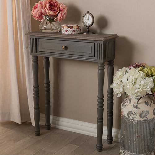 Baxton Studio Noemie 1 Drawer Console Table