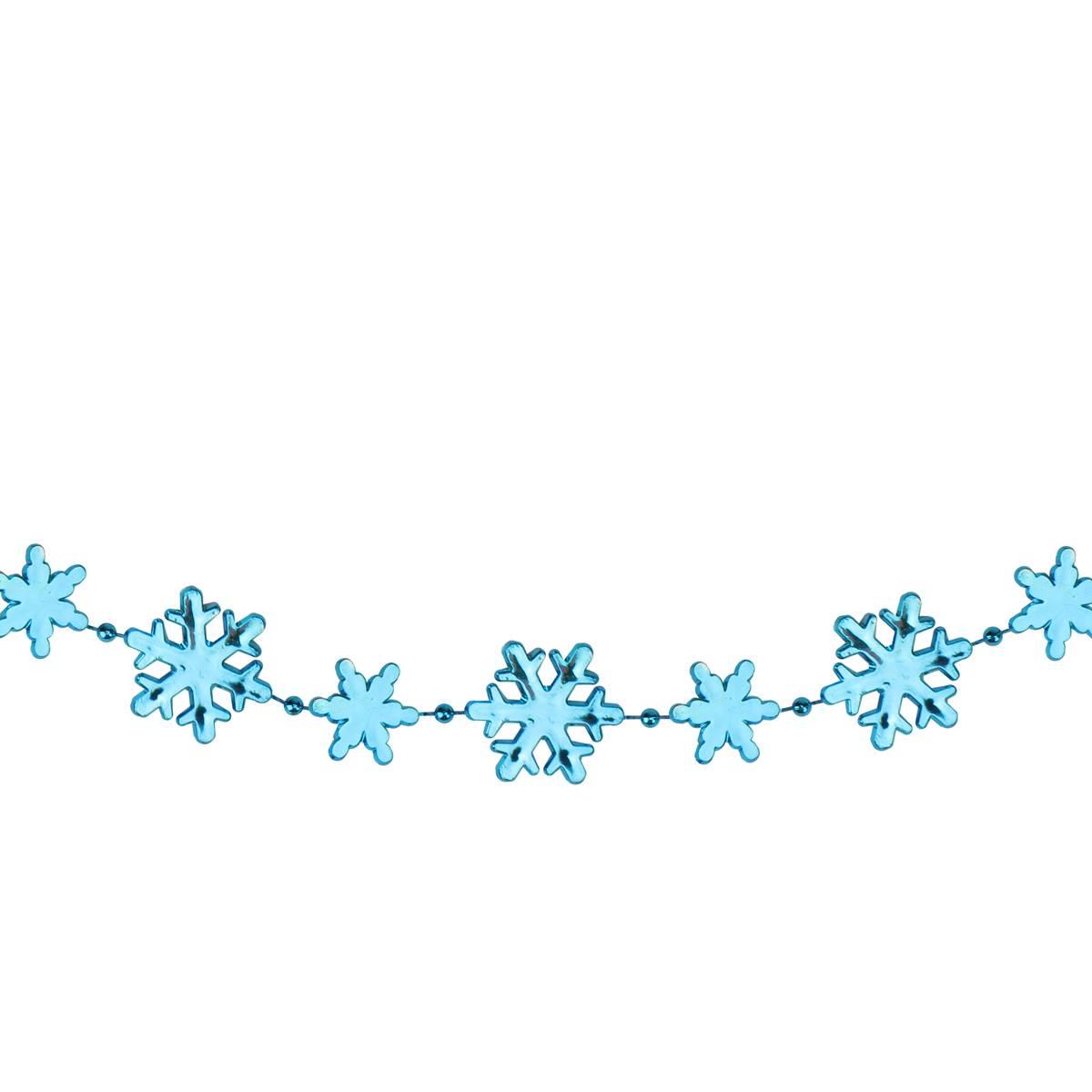 Northlight Seasonal Sky Blue Snowflakes Christmas Garland