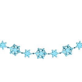 Northlight Seasonal Sky Blue Snowflakes Christmas Garland