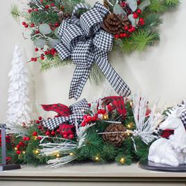 Northlight Seasonal 6ft. Pre-Lit Plaid Artificial Garland