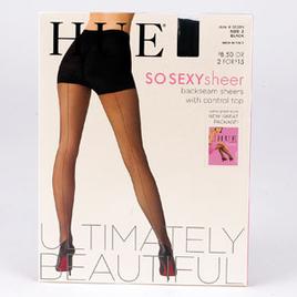 Womens HUE(R) So Sexy Back Seam Pantyhose