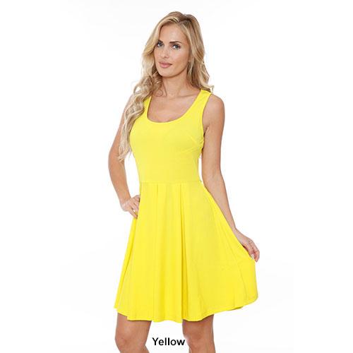 Womens White Mark Crystal Fit & Flare Dress