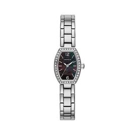 Womens Caravelle Black Mother of Pearl Dial Watch - 43L204