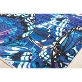 Elizabeth Sutton Maisie Morpho Blue Rectangular Area Rug