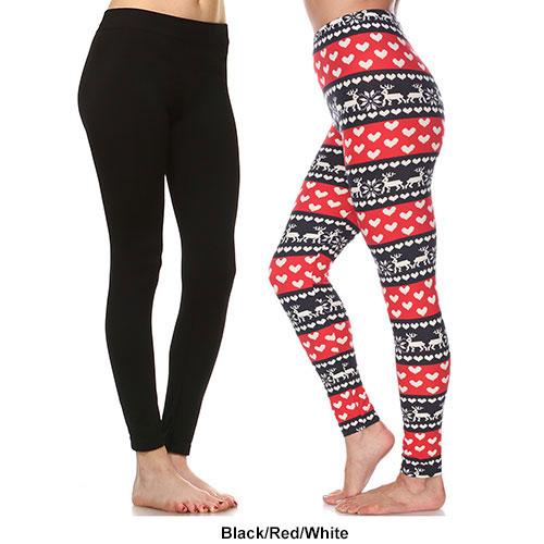 Womens White Mark 2pk. Leggings