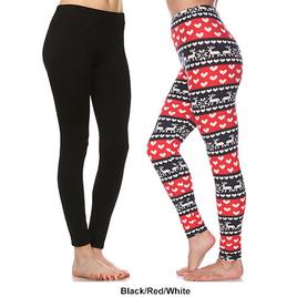 Womens White Mark 2pk. Leggings
