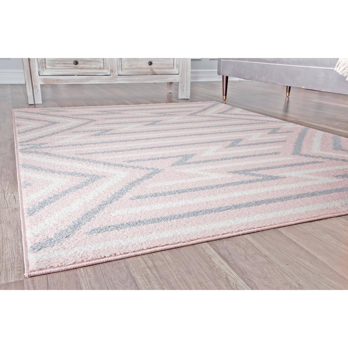 Rugs America™ Miko Strawberry Geometric Contemporary Area Rug