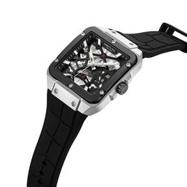 Mens Kenneth Cole® New York Skeleton Automatic Silcone Watch