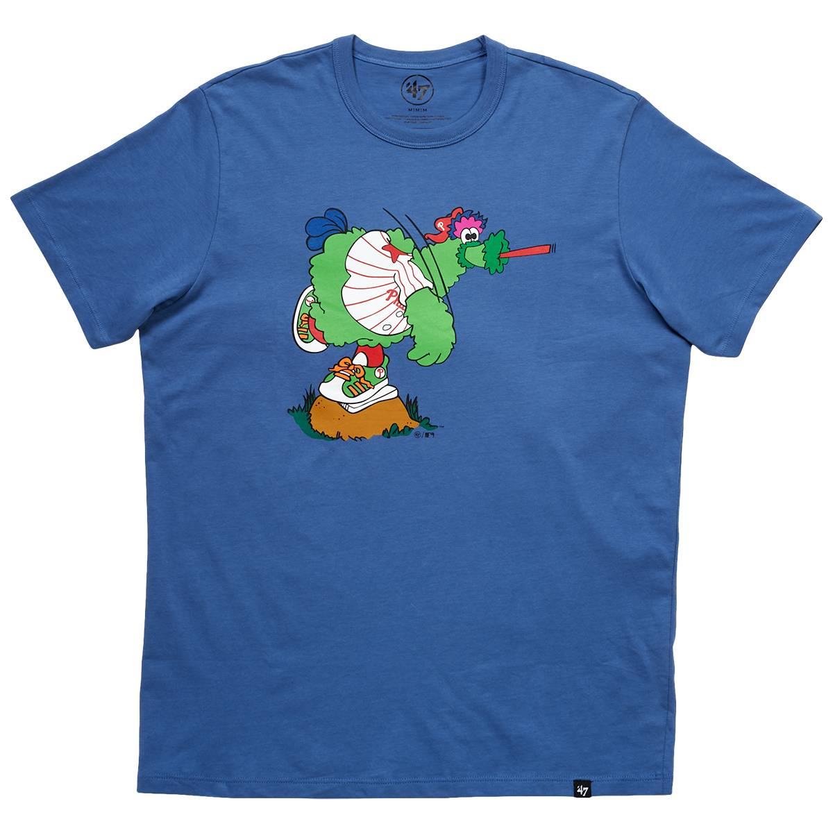 Mens ''47 Brand Short Sleeve Philly Phanatic Tee - Cadet Blue