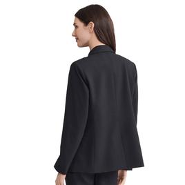 Womens Jones New York Solid Notch Lapel One Button Blazer