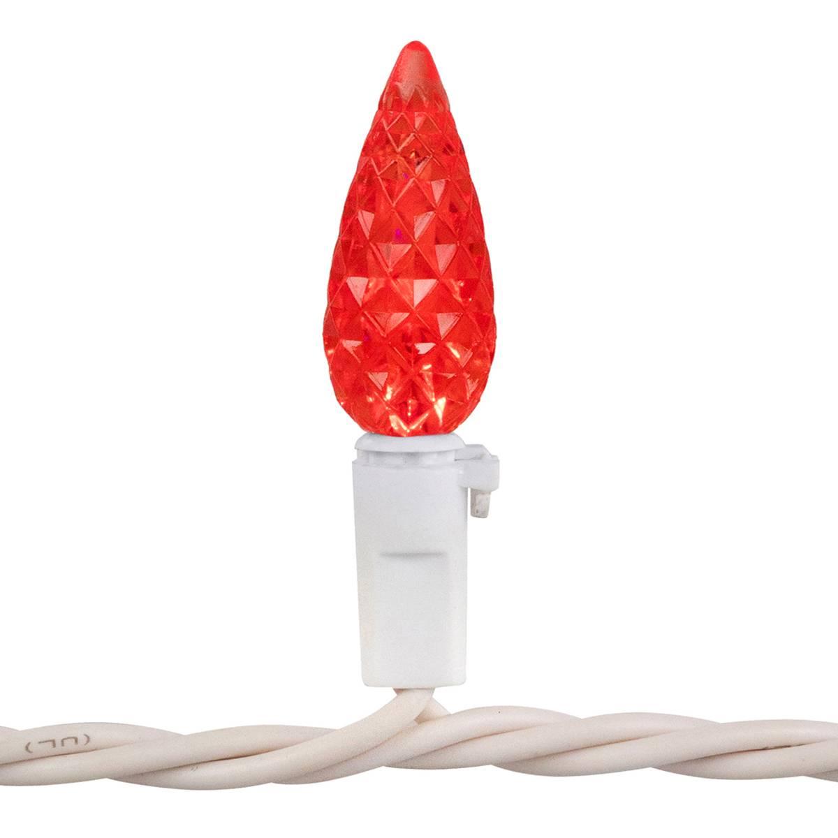 Northlight Seasonal Patriotic LED C6 Faceted Christmas Lights