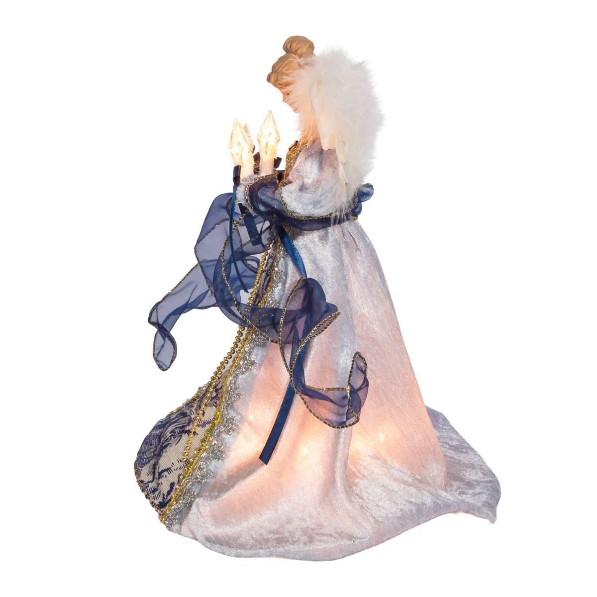 Kurt S. Adler 12in. Delft Blue Angel Tree Topper