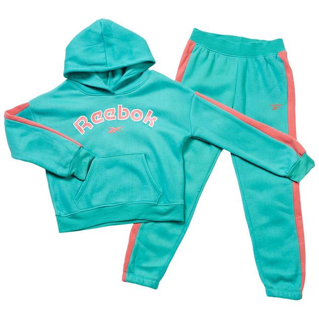 Girls (7-12) Reebok Logo Hoodie & Jogger Set
