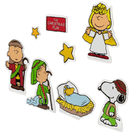 Northlight 8pc. Peanuts Christmas Nativity Window Cling Décor