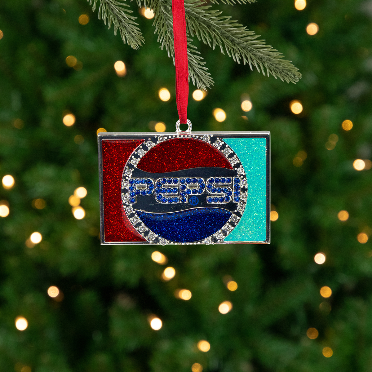 Northlight Pepsi Globe Logo European Crystal Christmas Ornament
