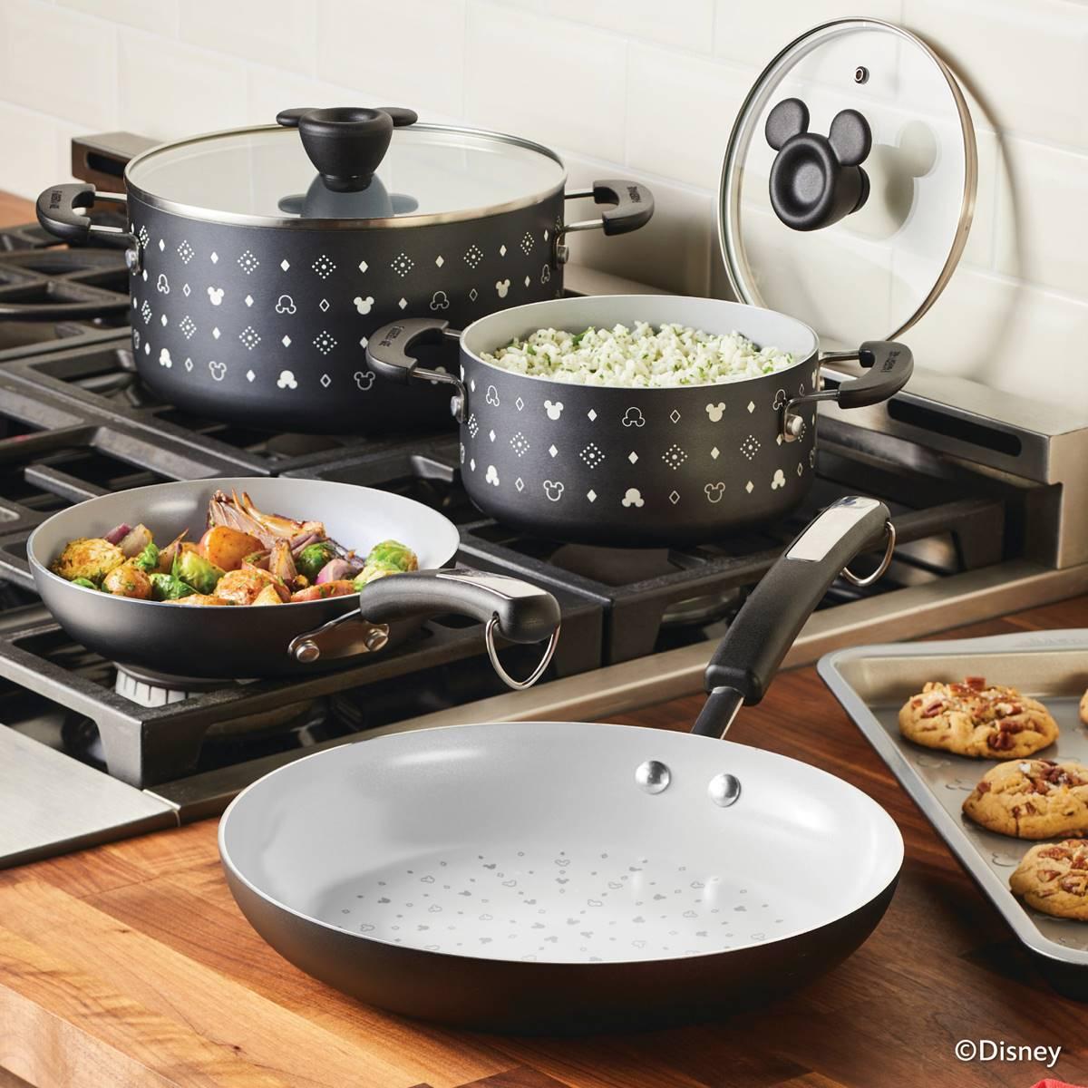 Farberware® Disney Monochrome 7pc. Ceramic Nonstick Cookware Set