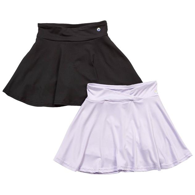 Girls (7-16) RBX 2pk. Solid Crossover & Regular Waist Skorts